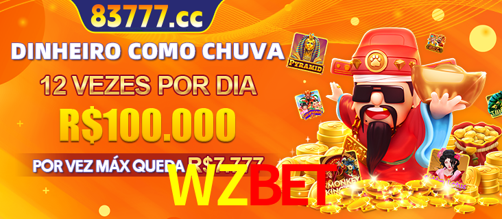 Banner do programa de recompensas Recomende para amigos do WZBET, detalhando os bônus por convidar amigos, com prêmios que chegam a R$288.888.