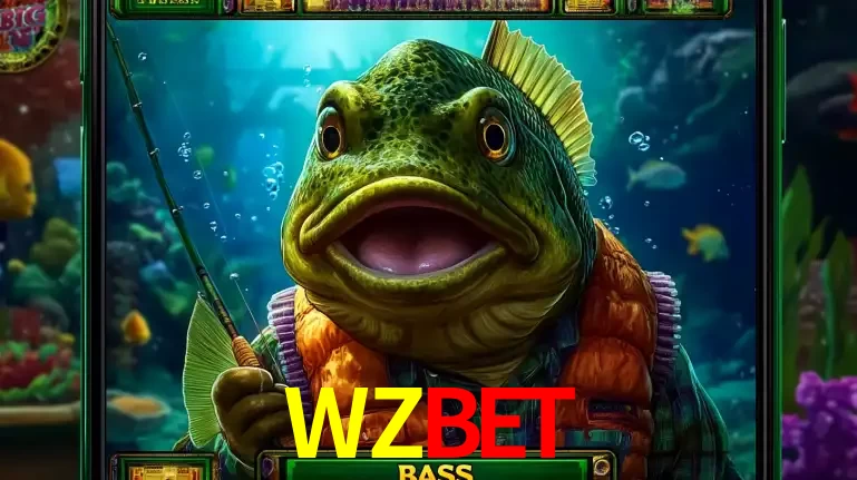 Personagem de peixe pescador do popular jogo de slot com tema de pescaria, uma das emocionantes opções de caça-níqueis para jogar e ganhar no cassino WZBET.